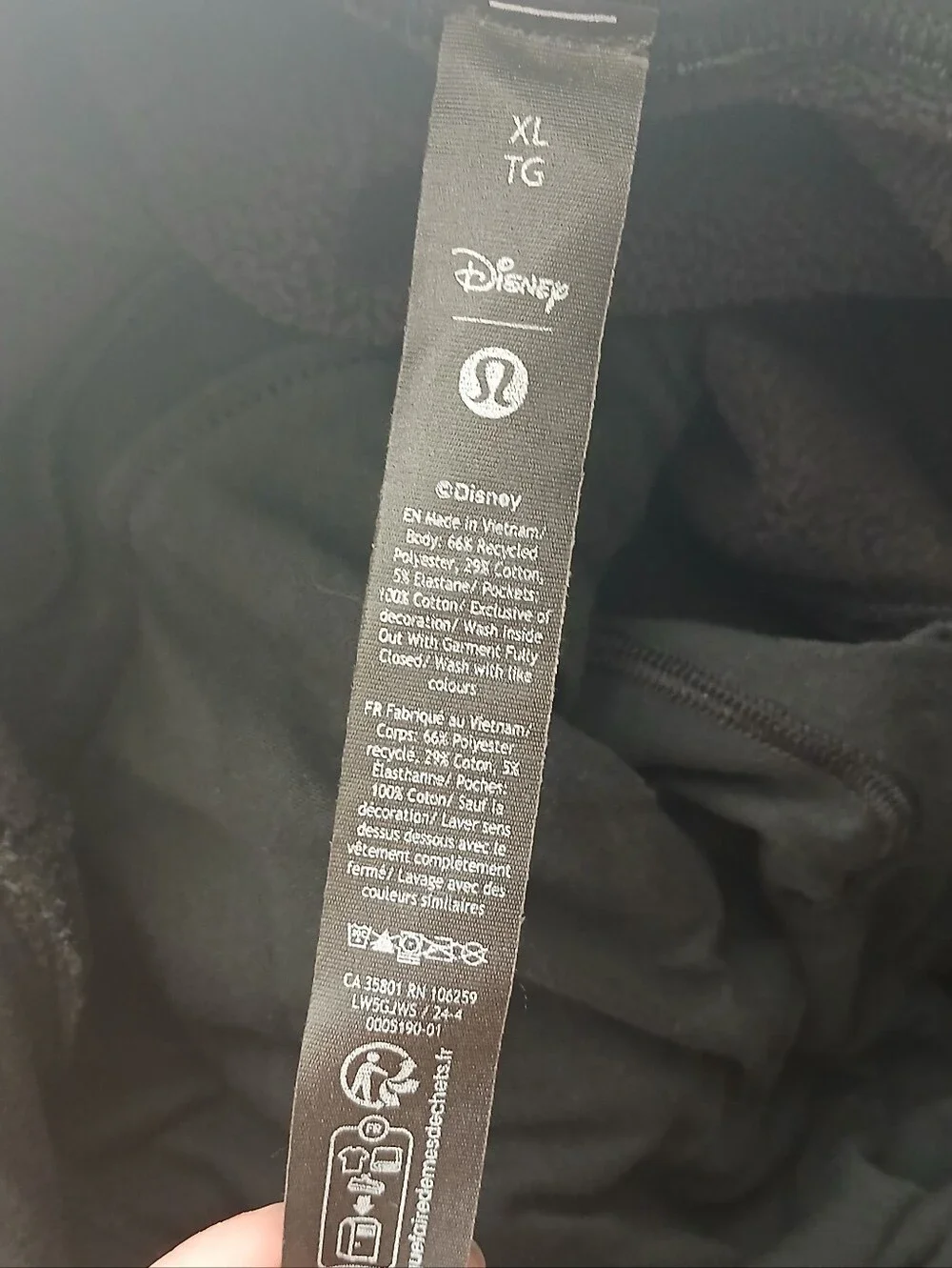 Disney x Lululemon heavy‎ fleece sweatpants